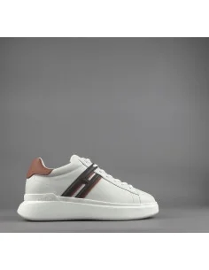 Hogan - Sneakers H580 Uomo Pelle Avorio H Lunga Prezzo 390,00