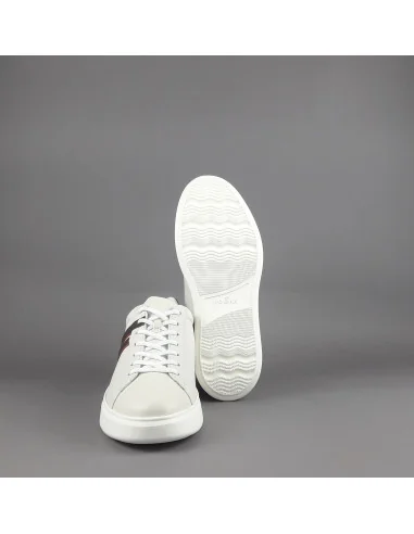 Hogan - Sneakers H580 Uomo Pelle Avorio H Lunga Prezzo 390,00