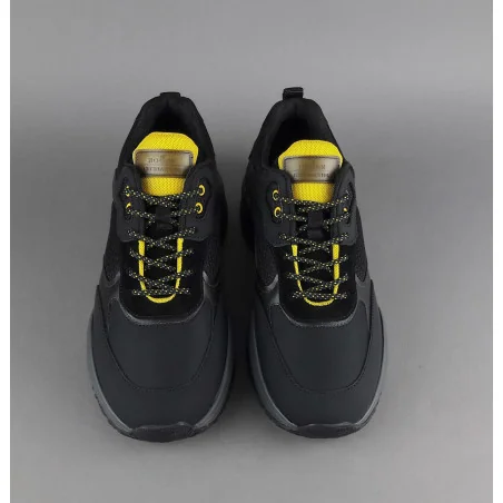 Hogan Sneakers Interaction Uomo Pelle Gommata Tela Nero Prezzo 360,00