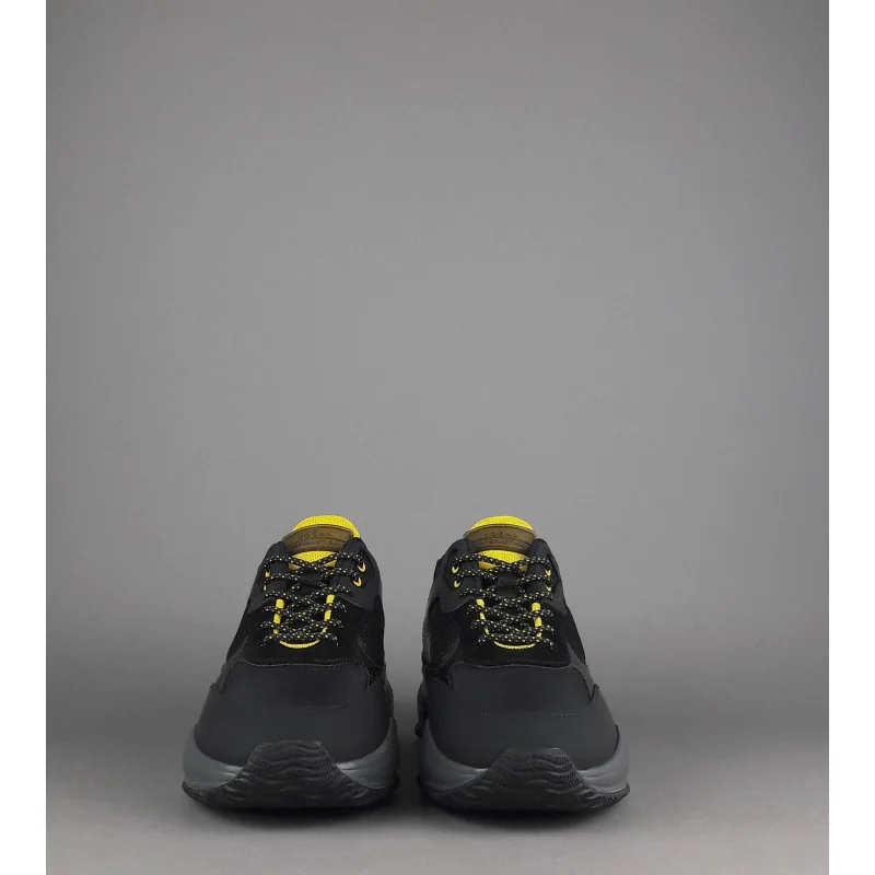 Hogan Sneakers Interaction Uomo Pelle Gommata Tela Nero Prezzo 360,00