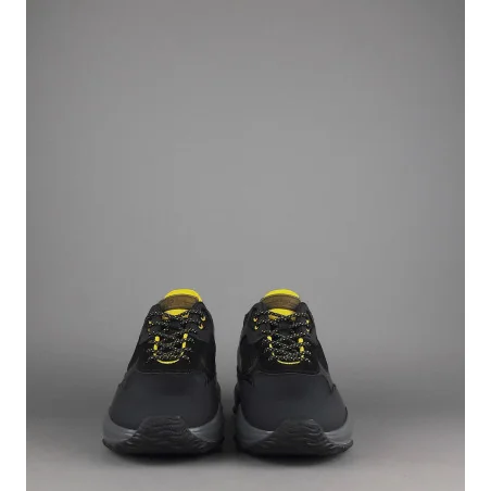 Hogan Sneakers Interaction Uomo Pelle Gommata Tela Nero Prezzo 360,00