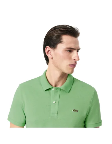 Lacoste - Polo Uomo Verde Chiaro Prezzo 110,00