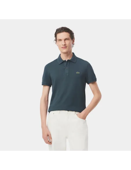 Lacoste - Polo Uomo Slim Fit Blu Petrolio Prezzo 110,00