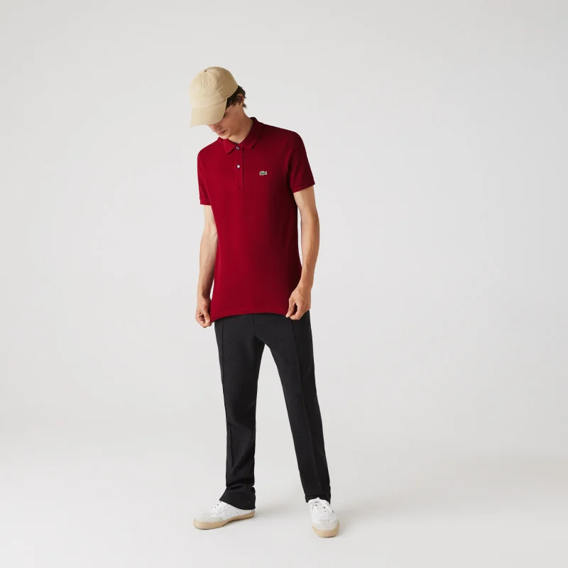 Lacoste - Polo Uomo Slim Fit Bordeaux Prezzo 110,00