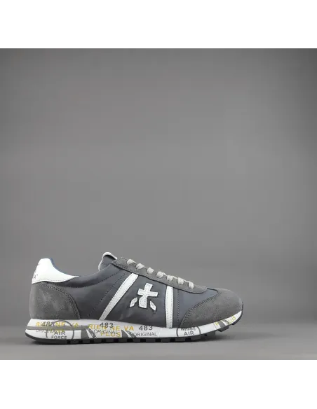 Premiata - Sneakers Uomo Lucy Camoscio Tela Grigio Prezzo 230,00