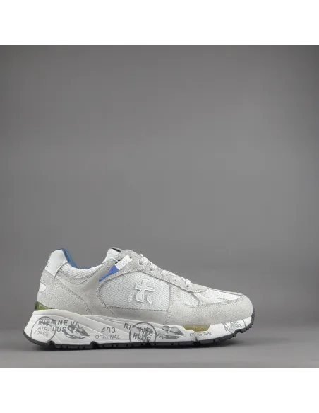 Premiata - Sneakers Uomo Mase Camoscio Tela Bianco Prezzo 250,00