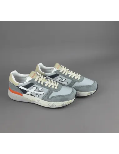 Premiata - Sneakers Uomo Mick Camoscio Tela Avion Chiaro Prezzo 240,00