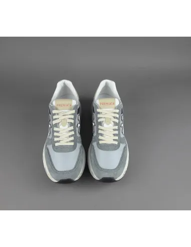 Premiata - Sneakers Uomo Mick Camoscio Tela Avion Chiaro Prezzo 240,00