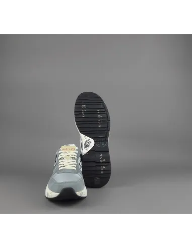 Premiata - Sneakers Uomo Mick Camoscio Tela Avion Chiaro Prezzo 240,00