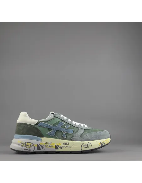 Premiata - Sneakers Uomo Mick Camoscio Tela Grigio Prezzo 240,00