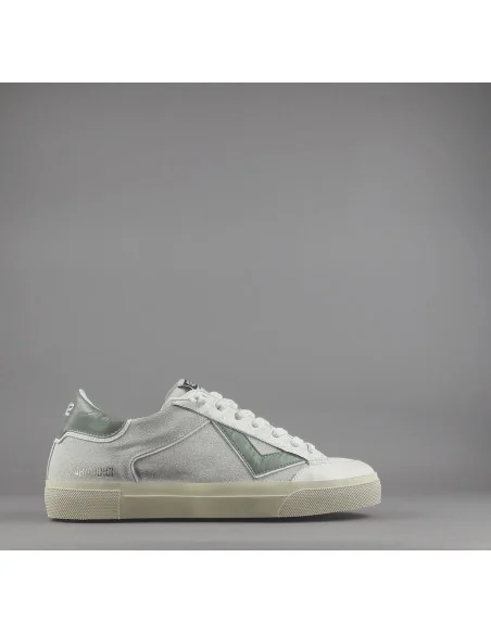 4B12 - Sneakers Uomo Retro Camoscio Bianco Opaco Prezzo 219,00