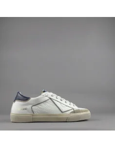 4B12 - Sneakers Uomo Retro Pelle Bianco Prezzo 219,00