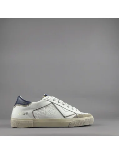 4B12 - Sneakers Uomo Retro Pelle Bianco Prezzo 219,00