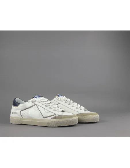 4B12 - Sneakers Uomo Retro Pelle Bianco Prezzo 219,00
