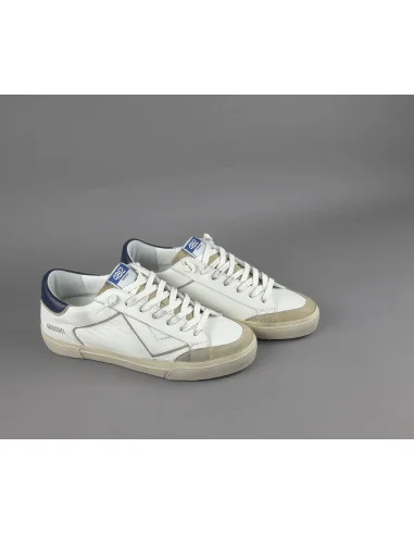 4B12 - Sneakers Uomo Retro Pelle Bianco Prezzo 219,00