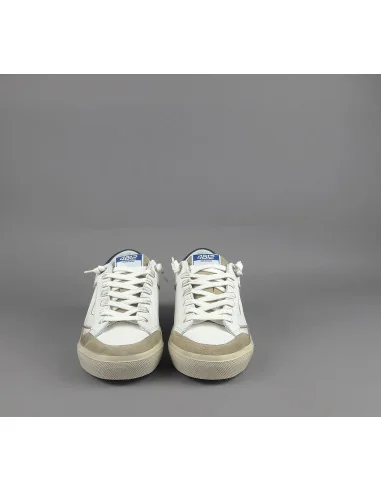 4B12 - Sneakers Uomo Retro Pelle Bianco Prezzo 219,00