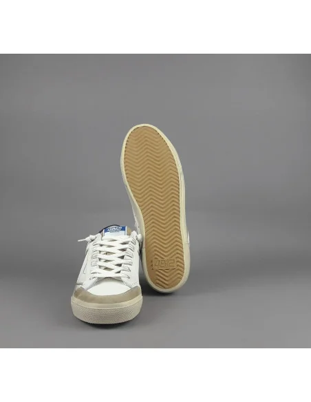 4B12 - Sneakers Uomo Retro Pelle Bianco Prezzo 219,00