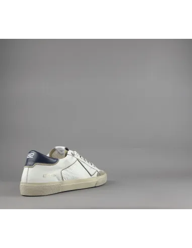 4B12 - Sneakers Uomo Retro Pelle Bianco Prezzo 219,00