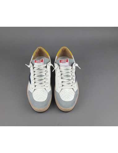 4B12 - Sneakers Uomo Play Pelle Camoscio Bianco Prezzo 199,00