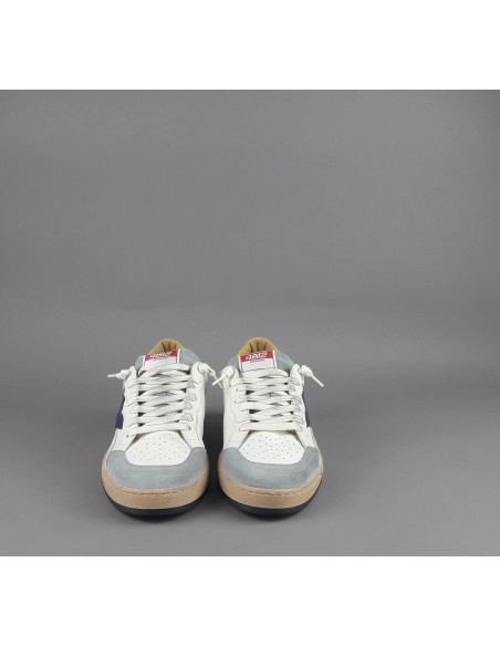 4B12 - Sneakers Uomo Play Pelle Camoscio Bianco Prezzo 199,00