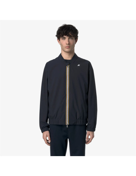 K-Way - Giubbino Uomo Aurene Stretch Dot Nylon Stretch Blu Scuro Prezzo 180,00