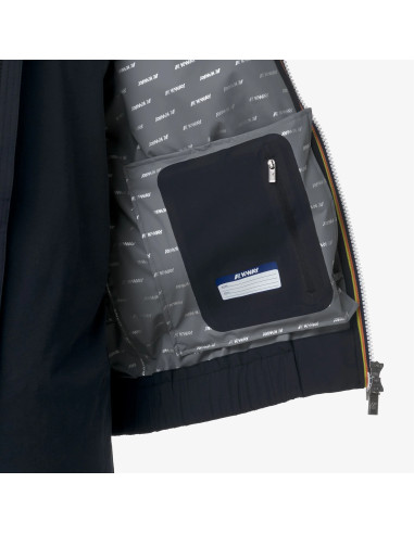 K-Way - Giubbino Uomo Aurene Stretch Dot Nylon Stretch Blu Scuro Prezzo 180,00