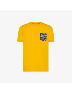 Sun 68 - T-Shirt Uomo Pocket Giallo Prezzo 45,00