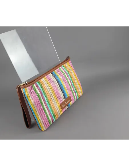 Gio Cellini - Pochette Donna Rafia Multicolor Prezzo 39,00