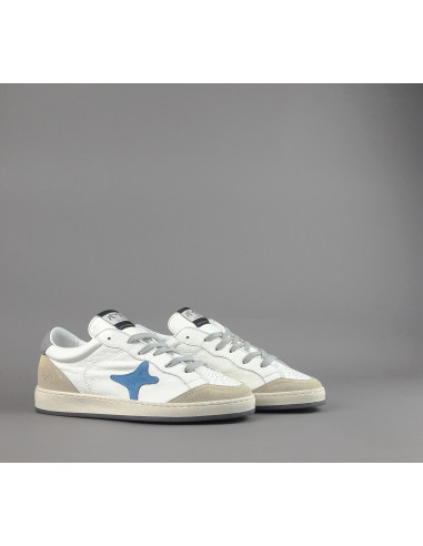 Ama Brand - Sneakers Uomo Sun Pelle Bianco Spoiler Grigio Prezzo 210,00