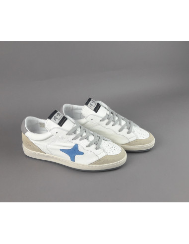 Ama Brand - Sneakers Uomo Sun Pelle Bianco Spoiler Grigio Prezzo 210,00