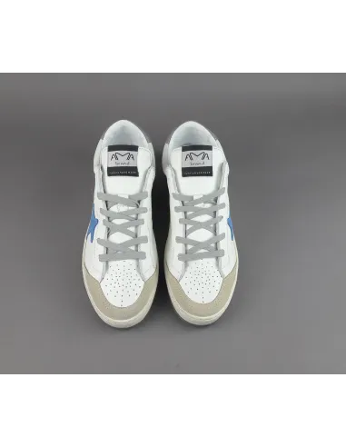 Ama Brand - Sneakers Uomo Sun Pelle Bianco Spoiler Grigio Prezzo 210,00