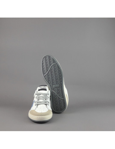 Ama Brand - Sneakers Uomo Sun Pelle Bianco Spoiler Grigio Prezzo 210,00