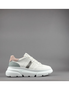 Stokton - Sneakers Donna Pelle Bianco Opaco Prezzo 199,00