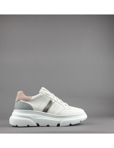 Stokton - Sneakers Donna Pelle Bianco Opaco Prezzo 199,00