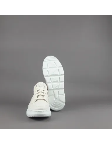 Stokton - Sneakers Donna Pelle Bianco Opaco Prezzo 199,00