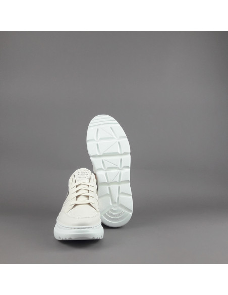 Stokton - Sneakers Donna Pelle Bianco Opaco Prezzo 199,00