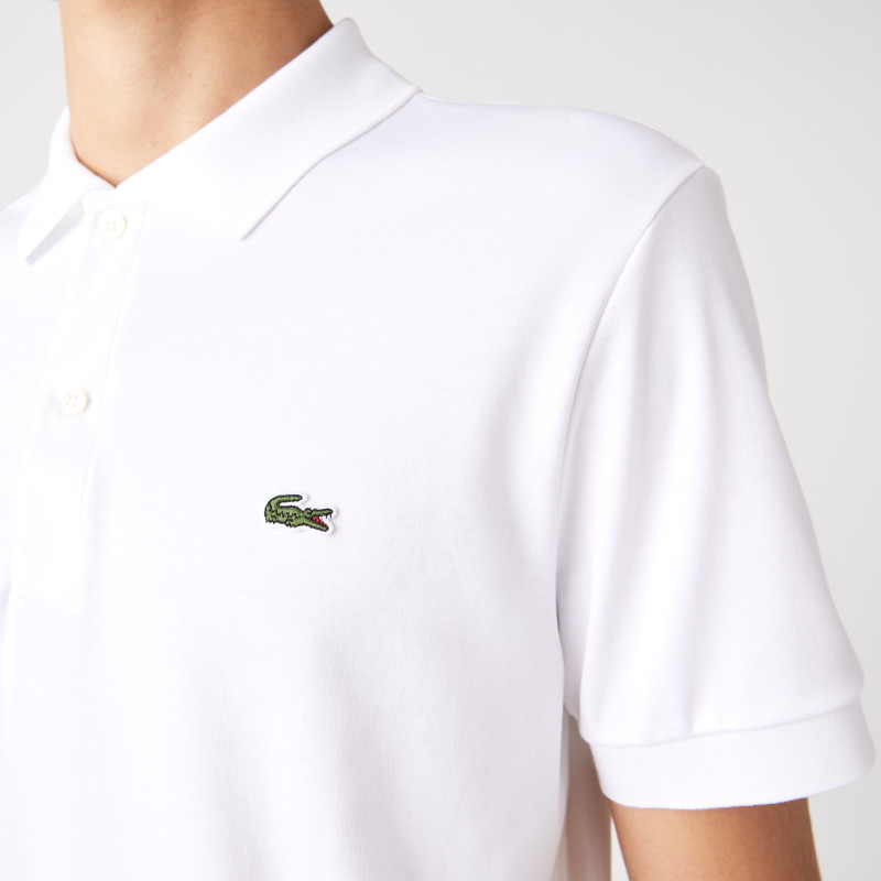 Lacoste - Polo Uomo In Cotone Pima Bianco Prezzo 100,00