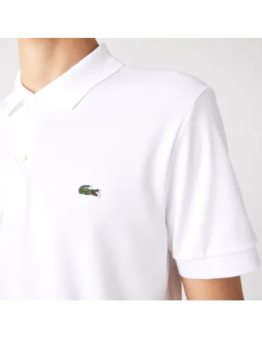 Lacoste - Polo Uomo In Cotone Pima Bianco Prezzo 100,00