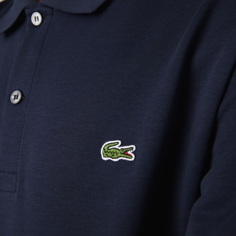 Lacoste - Polo Uomo In Cotone Pima Blu Scuro Prezzo 100,00