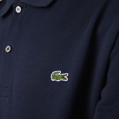Lacoste - Polo Uomo In Cotone Pima Blu Scuro Prezzo 100,00