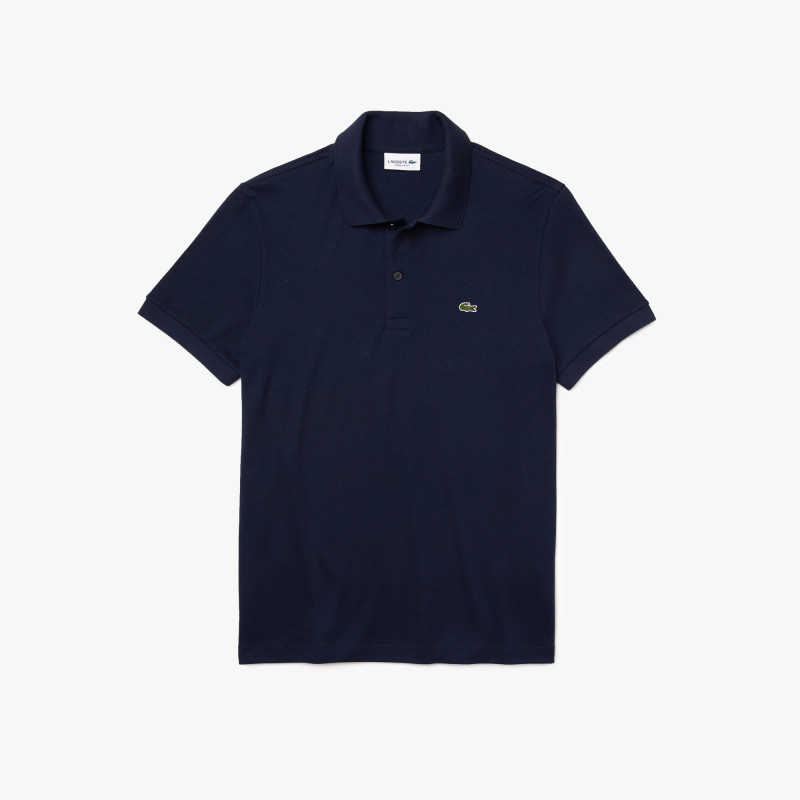 Lacoste - Polo Uomo In Cotone Pima Blu Scuro Prezzo 100,00