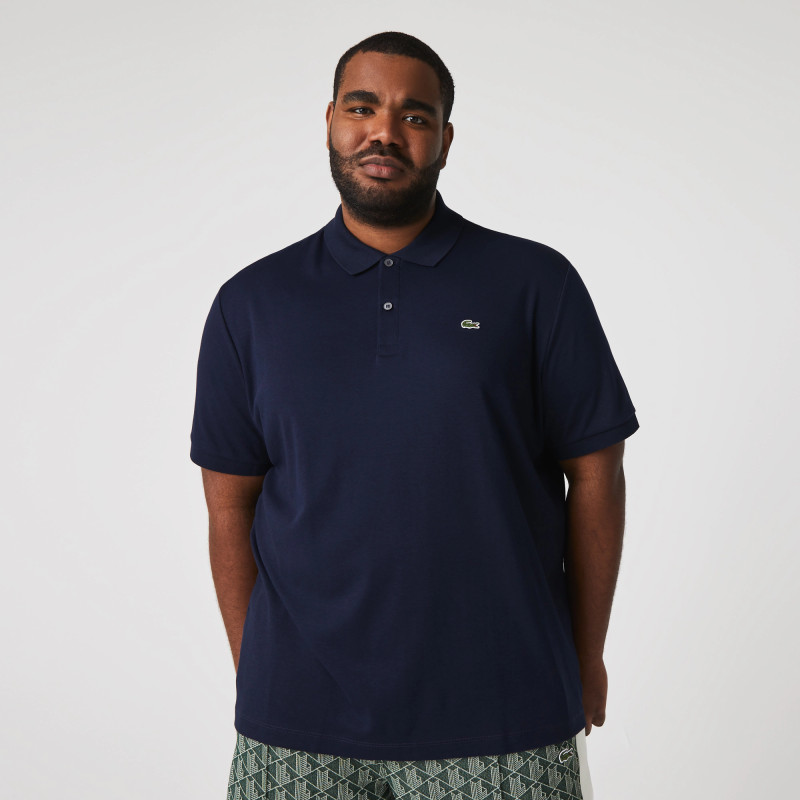 Lacoste - Polo Uomo In Cotone Pima Blu Scuro Prezzo 100,00