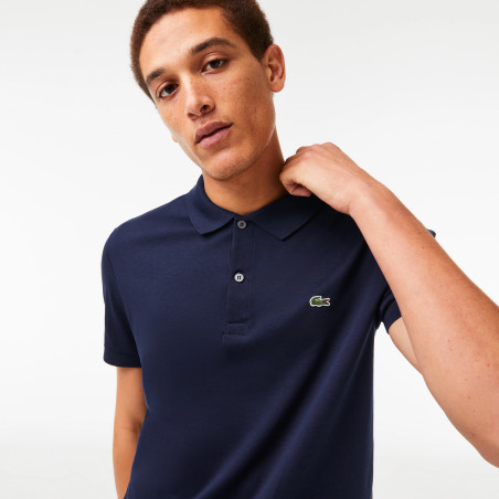 Lacoste - Polo Uomo In Cotone Pima Blu Scuro Prezzo 100,00
