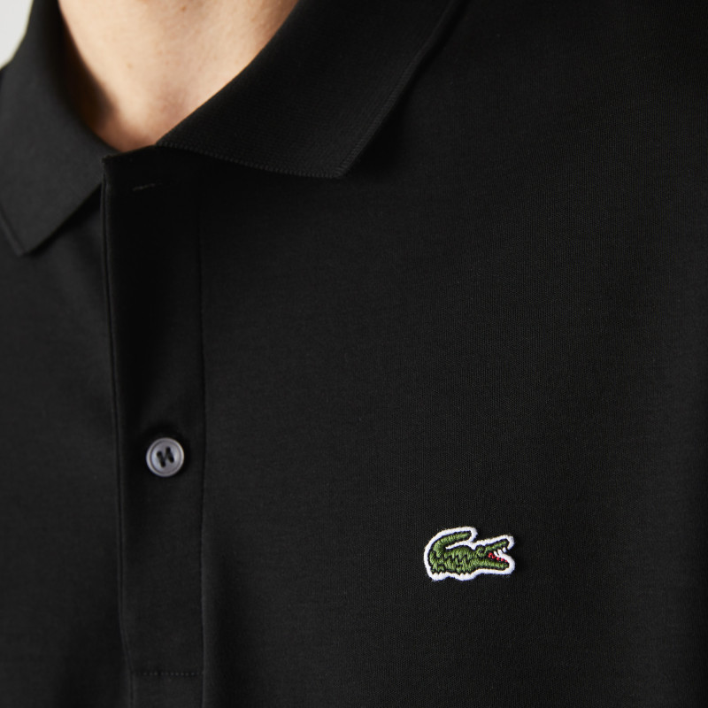 Lacoste - Polo Uomo In Cotone Pima Nero Prezzo 100,00