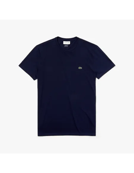 Lacoste - T-Shirt Cotone Pima Blu Scuro Prezzo 60,00