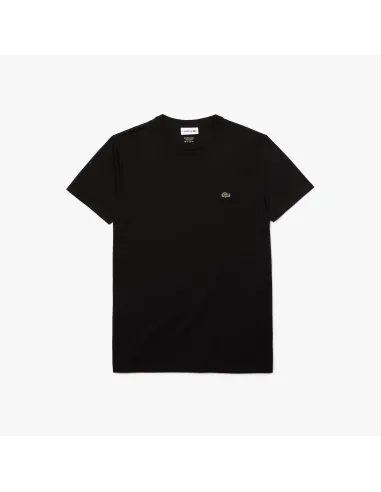 Lacoste - T-Shirt Cotone Pima Nero Prezzo 60,00