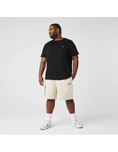 Lacoste - T-Shirt Cotone Pima Nero Prezzo 60,00