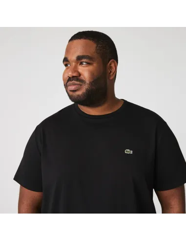 Lacoste - T-Shirt Cotone Pima Nero Prezzo 60,00