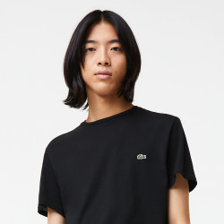 Lacoste - T-Shirt Cotone Pima Nero Prezzo 60,00