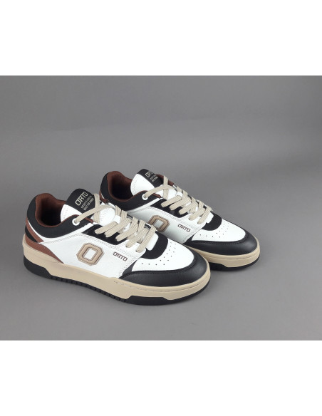 Orto - Sneakers Uomo Eclipse Ecopelle Bianco Nero Marrone Prezzo 98,00